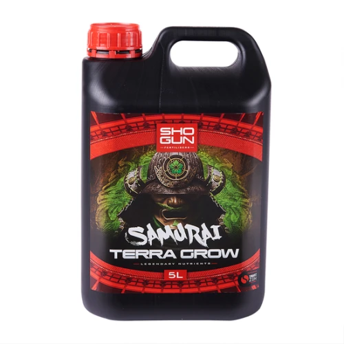 SHOGUN SAMURAI TERRA GROW 5L – MINERALISCHER NÄHRSTOFF FÜR IN DER ERDE GEWACHSENE PFLANZEN (1) Growshop -sklep ogrodniczy we Wrocławiu, Warszawie i Poznaniu