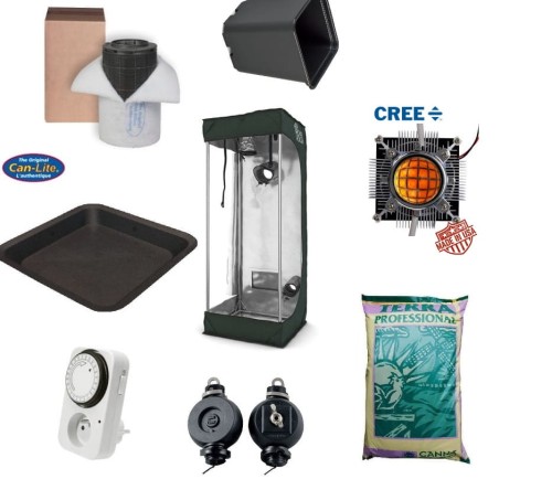 LED-Growbox-Set 60x60x160cm (4 Pflanzen, LED 120W) Growshop -sklep ogrodniczy we Wrocławiu, Warszawie i Poznaniu