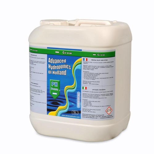 Advanced Hydroponics of Holland - pH down Grow 5L Growshop -sklep ogrodniczy we Wrocławiu, Warszawie i Poznaniu