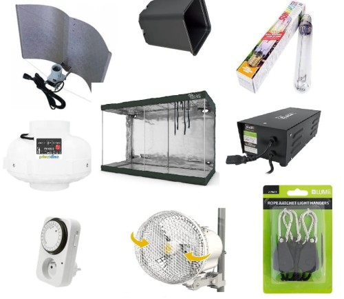 WIRTSCHAFTLICHES GROWBOX-SET 240X120X200CM (18 PFLANZEN / HPS 2x 600W) Growshop -sklep ogrodniczy we Wrocławiu, Warszawie i Poznaniu