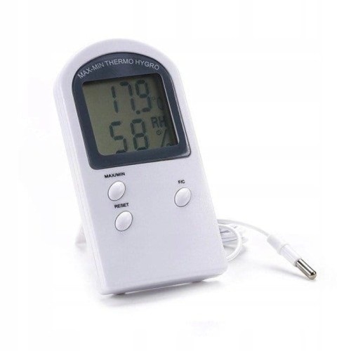 Elektronisches Thermometer/Hygrometer + Sonde Growshop -sklep ogrodniczy we Wrocławiu, Warszawie i Poznaniu