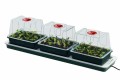 Gewächshaus 76x18,5x H19,5cm, 3 Gewächshäuser + beheiztes Tablett  Growshop -sklep ogrodniczy we Wrocławiu, Warszawie i Poznaniu