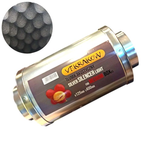 Akustischer Schalldämpfer fi 150mm, Länge 500mm, sehr leichtes Aluminium Growshop -sklep ogrodniczy we Wrocławiu, Warszawie i Poznaniu