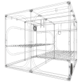 Growbox Dark Room 240 R4.00 (237x237x200cm) DF25  Growshop -sklep ogrodniczy we Wrocławiu, Warszawie i Poznaniu