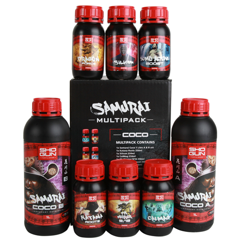 SHOGUN SAMURAI COCO MULTIPACK – KOMPLETTES SET KOKOSNUSSDüngemittel Growshop -sklep ogrodniczy we Wrocławiu, Warszawie i Poznaniu