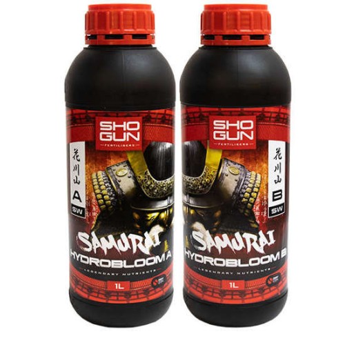 SHOGUN SAMURAI HYDRO BLOOM HARD WATER 1L (A&B) – MINERALISCHER NÄHRSTOFF FÜR HYDROPONISCHE PFLANZEN Growshop -sklep ogrodniczy we Wrocławiu, Warszawie i Poznaniu