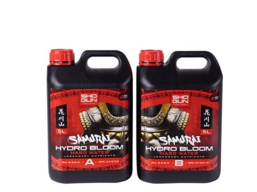 SHOGUN SAMURAI HYDRO BLOOM HARD WATER 5L (A&B) – MINERALISCHER NÄHRSTOFF FÜR HYDROPONISCHE PFLANZEN Growshop -sklep ogrodniczy we Wrocławiu, Warszawie i Poznaniu