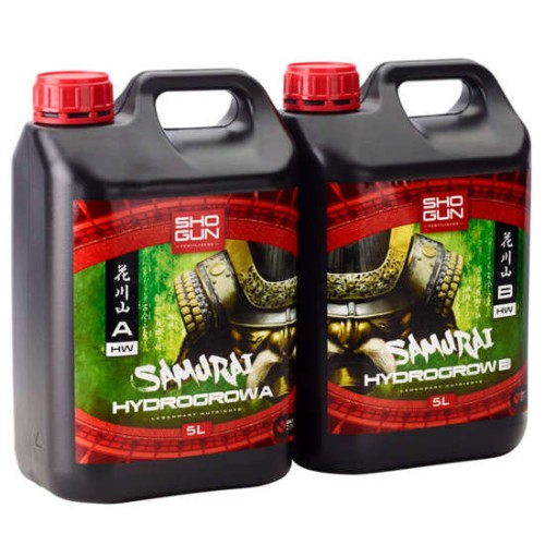 SHOGUN SAMURAI HYDRO GROW HARD WATER 5L (A&B) – MINERALISCHER NÄHRSTOFF FÜR HYDROPONISCHE PFLANZEN Growshop -sklep ogrodniczy we Wrocławiu, Warszawie i Poznaniu